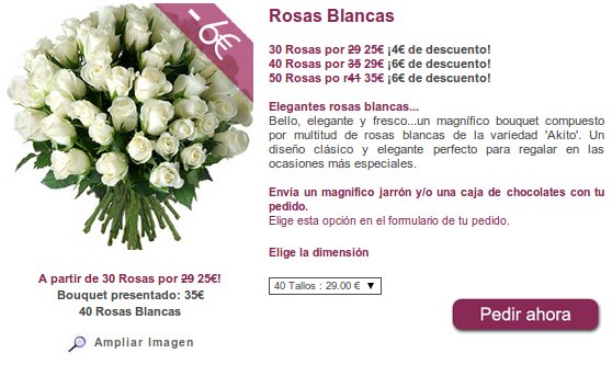 rosas blancas