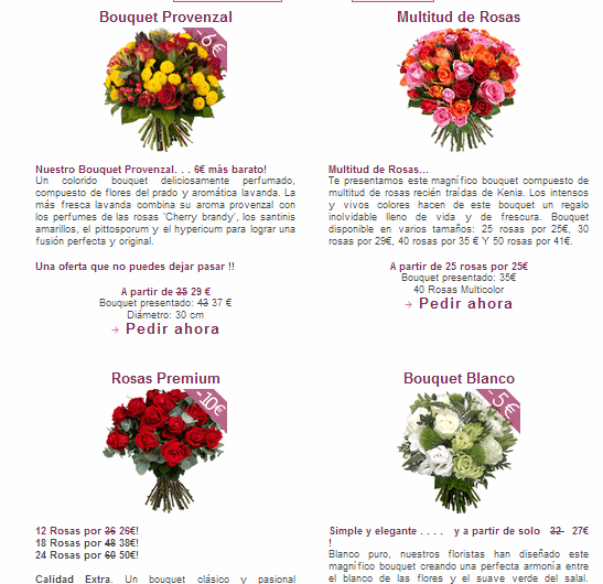 precios de flores