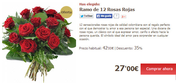 12 rosas rojas