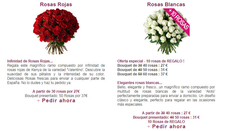 flores rosas baratas