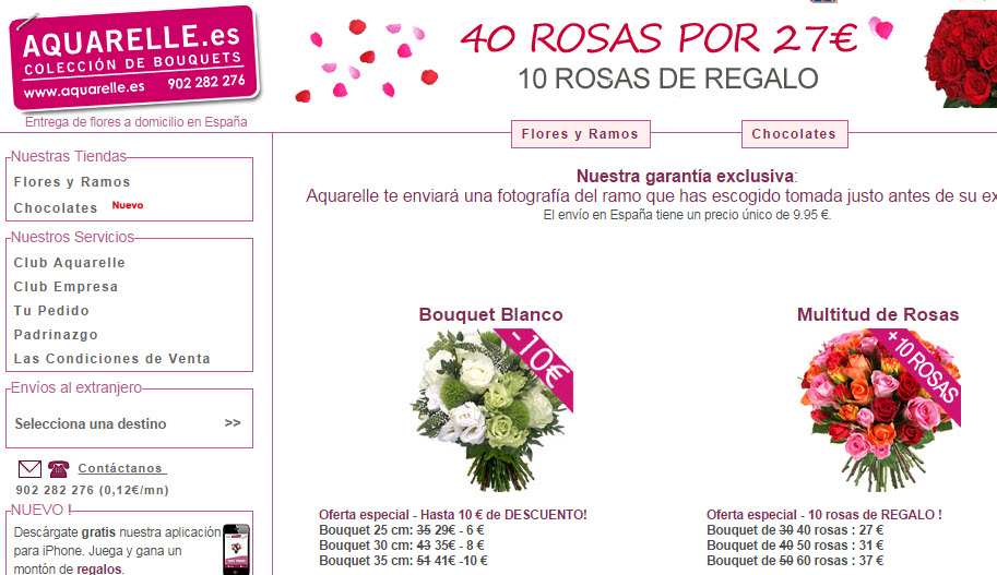 mandar flores por internet