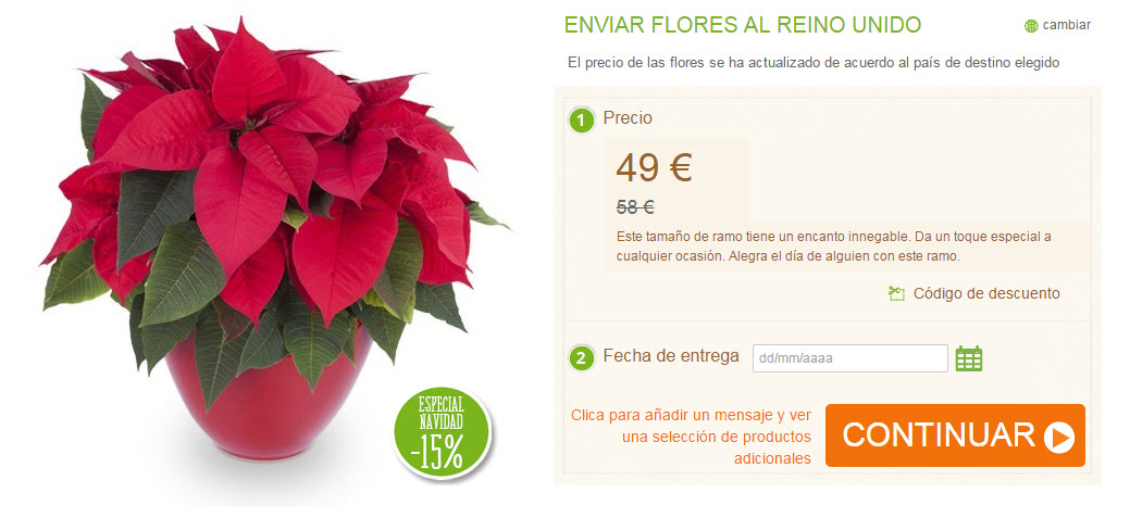 enviar flores de pascua al extranjero