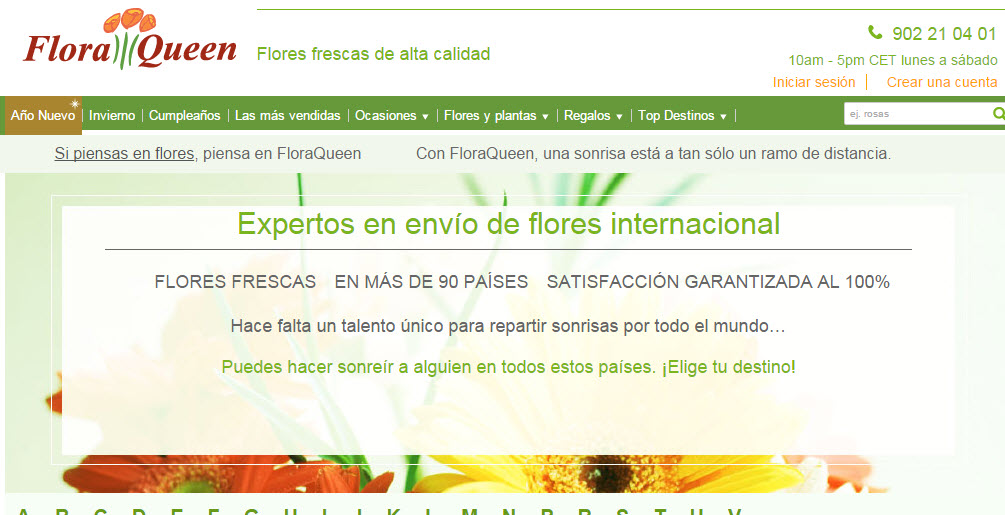 envio de flores internacional