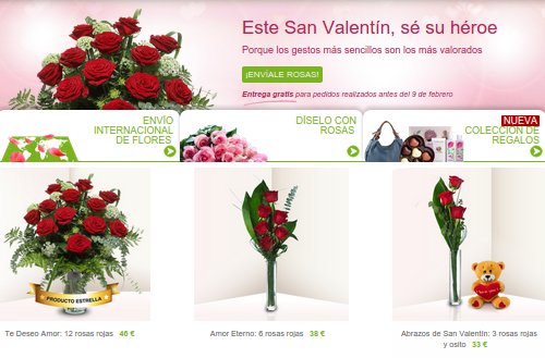 Rosas San Valentín baratas
