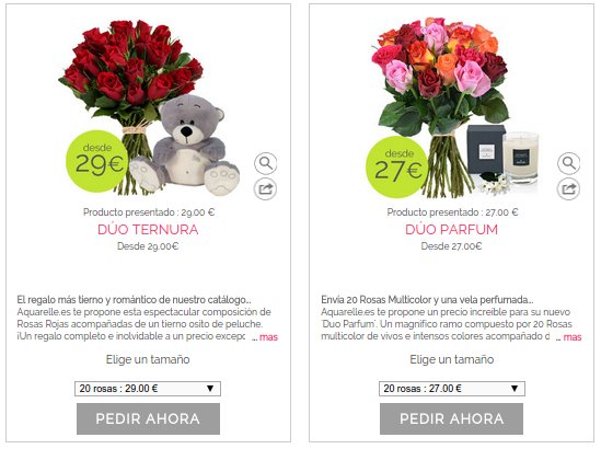 ramos de flores perfumadas precios