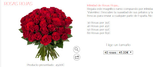 flores san valentin online 2016