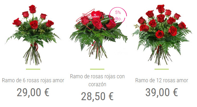 rosas san valentin a domicilio