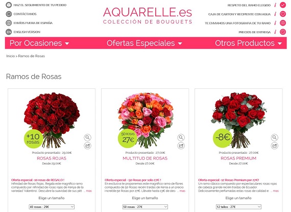 Flores por menos de 30 euros