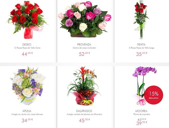 comprar flores por Internet