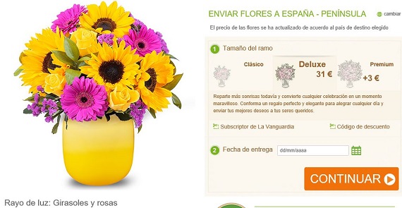 comprar girasoles baratos