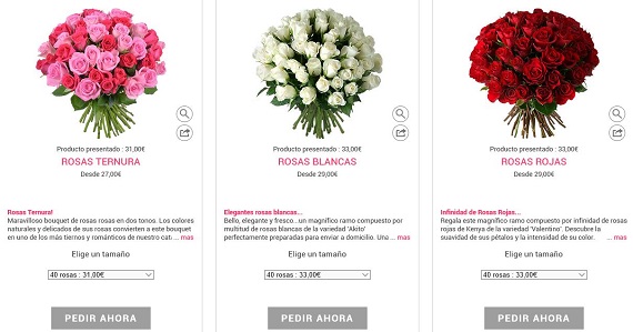 tipos de rosas características