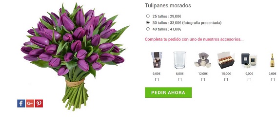 ramos de tulipanes a domicilio