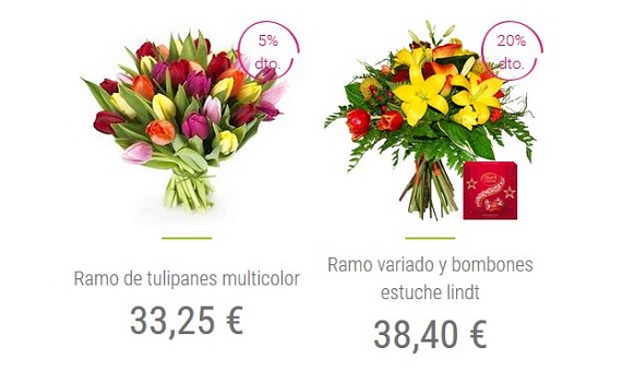 ramos de tulipanes baratos