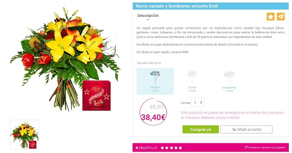 ramos de tulipanes precios