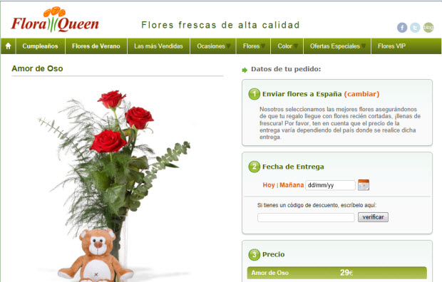 Regalar flores y peluche