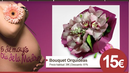 Regalar cesta de flores para el día de la madre