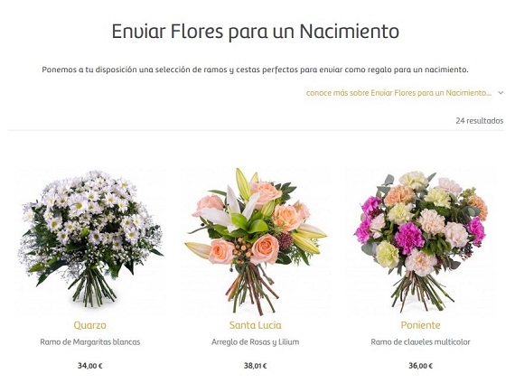 flores para hospitales por maternidad