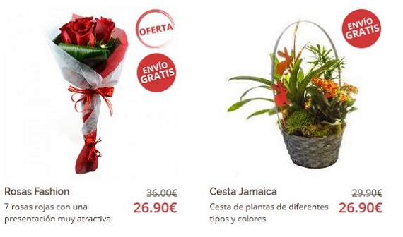 ofertas de flores a domicilio