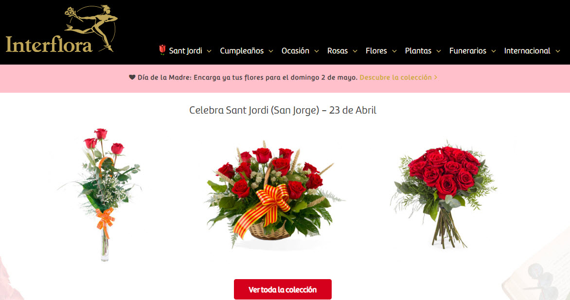 Rosas Sant Jordi a domicilio