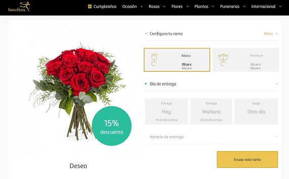 ofertas rosas rojas