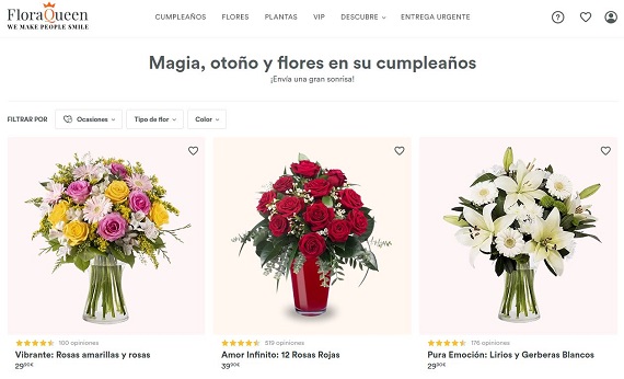 mandar flores online