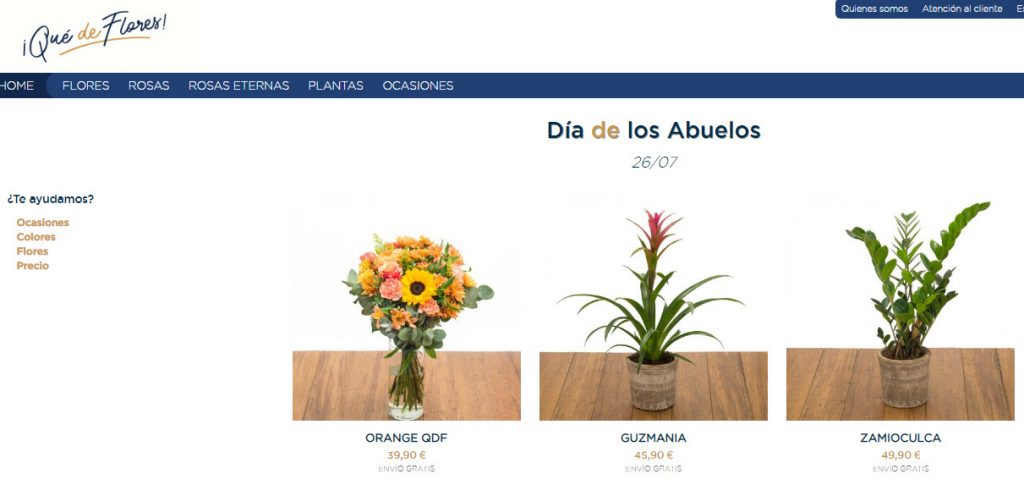 flores día de los abuelos con envío gratis